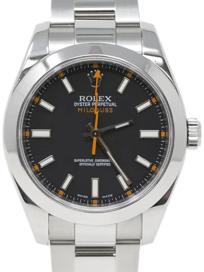 Pre-owned Rolex Milgauss 40mm In Black