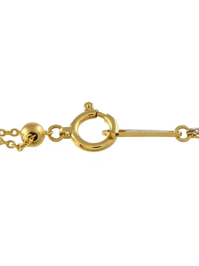 Pre-owned Lb Exclusive 18k Yellow Gold Tanzanite And Diamond Necklace