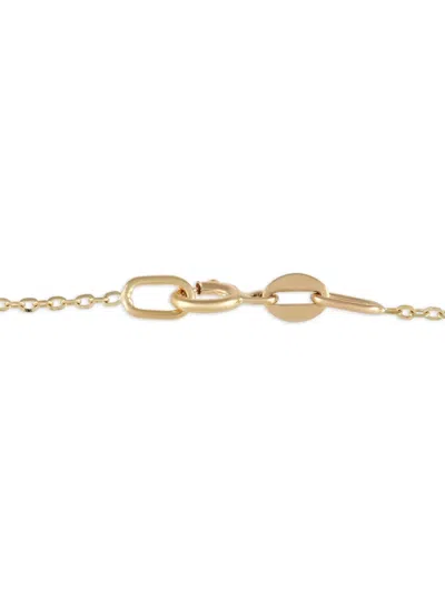 Pre-owned Lb Exclusive 14k Yellow Gold Evil Eye Diamond Necklace