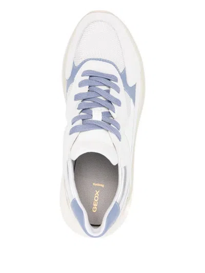 Geox Diamanta Panelled Sneakers In White