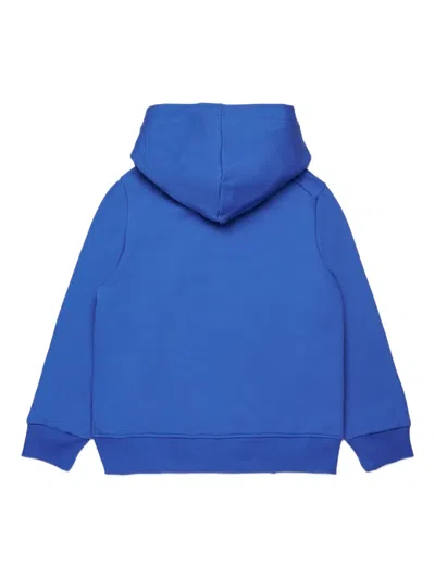 Marni Cotton Hoodie In Blue