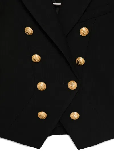Balmain Button-detail Blazer In Black