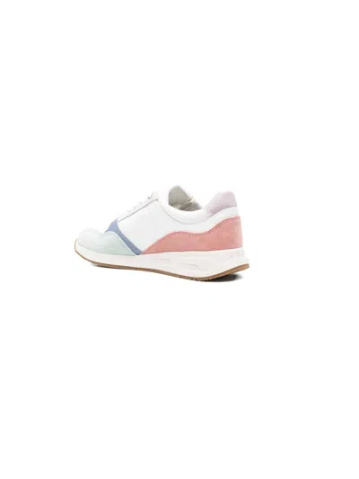 Geox Bulmya Zip-detail Panelled Sneakers In White