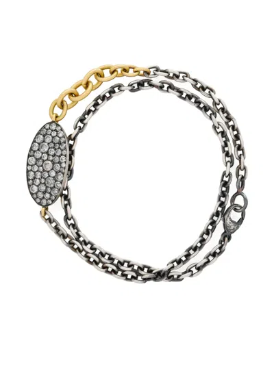 Sylva & Cie 18k Yellow Gold Ten Tables Diamond Bracelet In Metallic