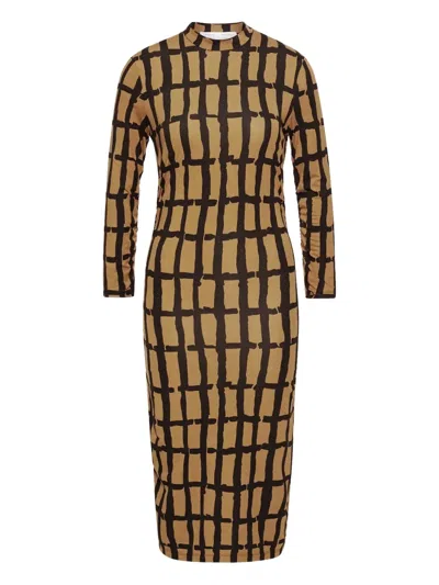 Proenza Schouler Grid-print Midi Dress