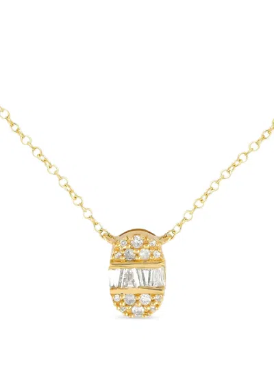 Pre-owned Lb Exclusive 14k Yellow Gold Diamond Necklace