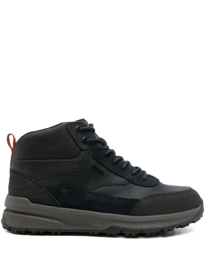 Geox Sterratrail Panelled Boots In Blue