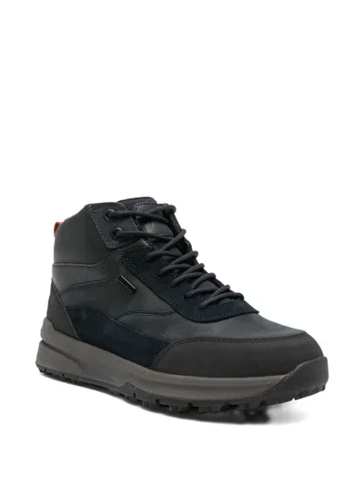 Geox Sterratrail Panelled Boots In Blue