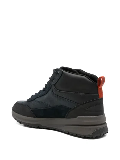 Geox Sterratrail Panelled Boots In Blue