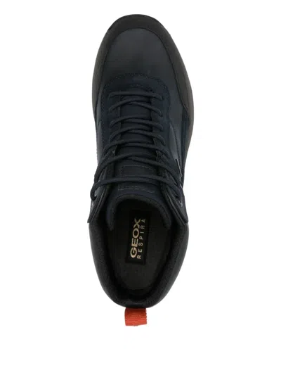 Geox Sterratrail Panelled Boots In Blue