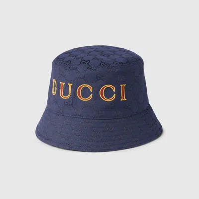 Gucci Gg Cotton Canvas Jacquard Bucket Hat