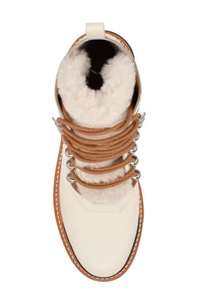 Marc Fisher Ltd Izzie Genuine Shearling Lace-up Boot