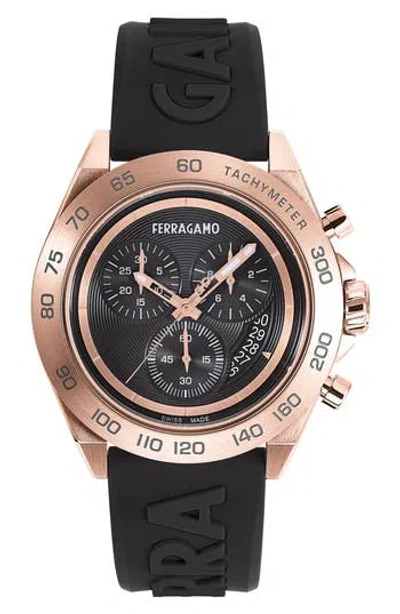 Ferragamo Urban Ion-plated Stainless Steel Chronograph Watch, 43mm