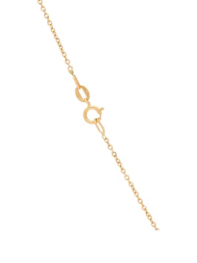 Lisa O 18k Yellow Gold Mom Diamond Necklace
