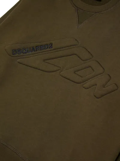 Dsquared2 Cotton Sweatshirt In Black