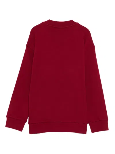 Fendi Squirrel-print Sweatshirt In Red