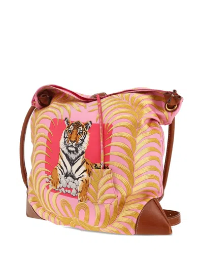 Pre-owned Hermes City Crossbody Bag In Pink