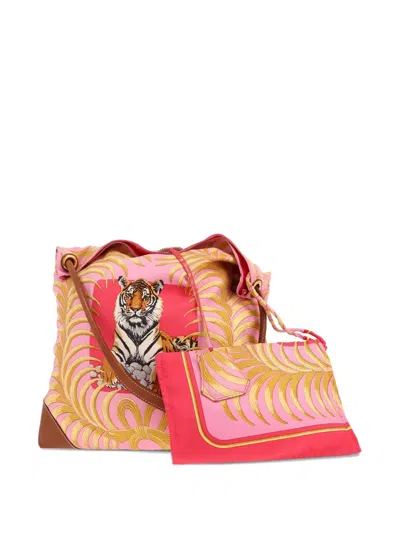 Pre-owned Hermes City Crossbody Bag In Pink