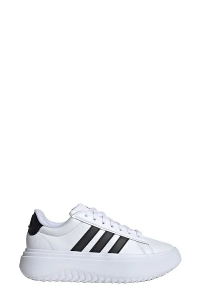 Adidas Originals Adidas Grand Court Platform Sneaker In White