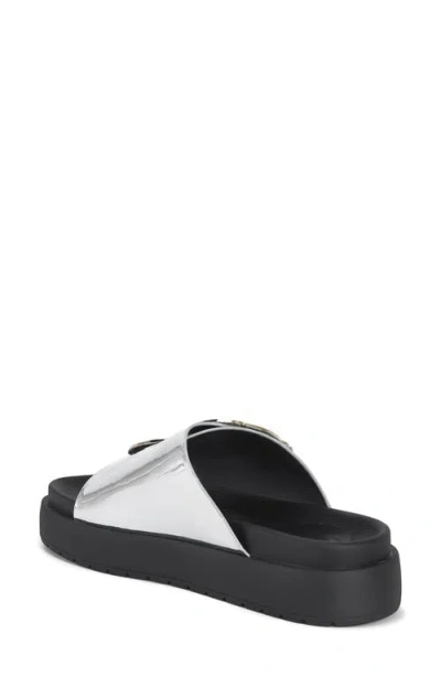 Azalea Wang Chantaye Metallic Slide Sandal