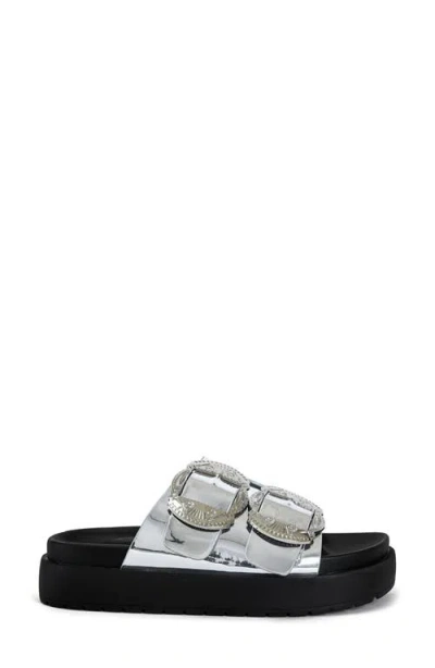 Azalea Wang Chantaye Metallic Slide Sandal