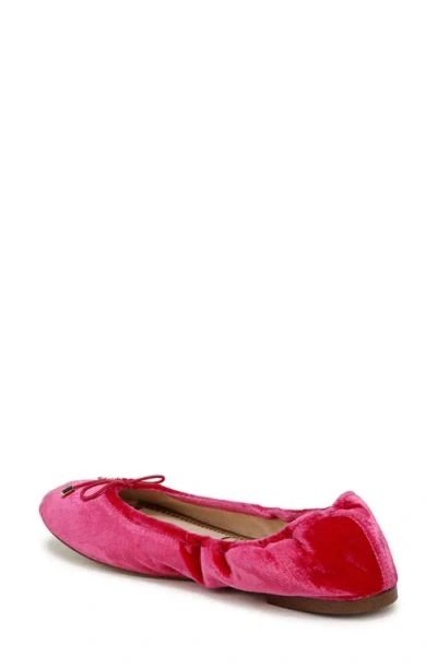 Sam Edelman Felicia Ballet Flat Pink Topaz Velvet