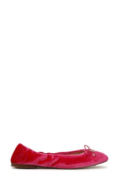 Sam Edelman Felicia Ballet Flat Pink Topaz Velvet