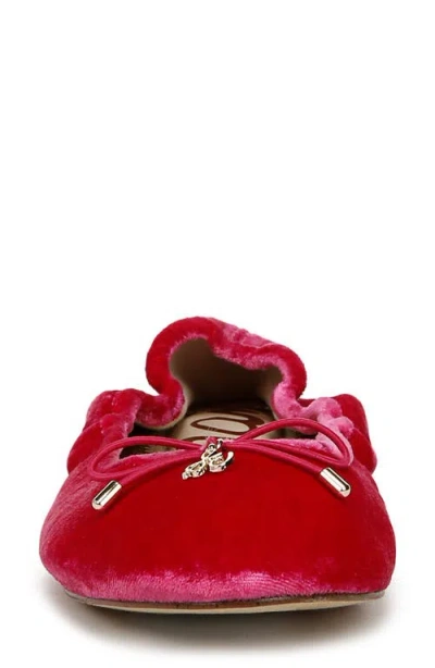 Sam Edelman Felicia Ballet Flat Pink Topaz Velvet