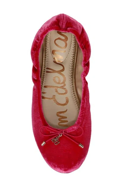 Sam Edelman Felicia Ballet Flat Pink Topaz Velvet