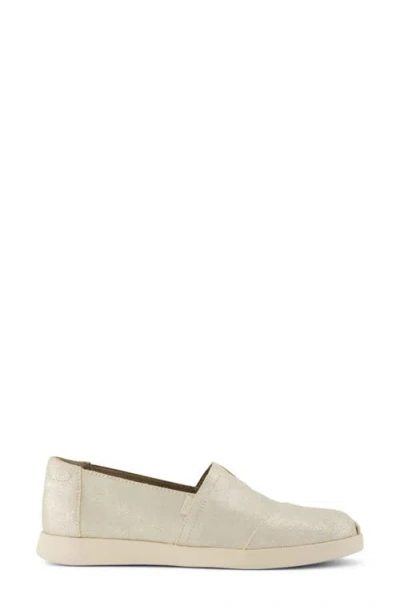 Toms Womens Alpargata Natural Metallic Linen Stripe