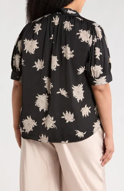 T Tahari Airflow Short Sleeve Button-up Shirt