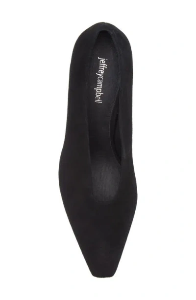 Jeffrey Campbell Hints-2 Suede Square Toe Pump