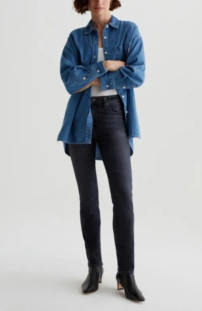 Ag Mari Mid Rise Slim Straight Leg Jeans