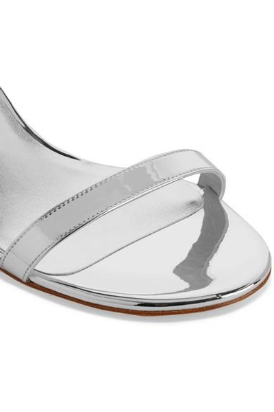 Shop Stuart Weitzman Metallic Leather Sandals