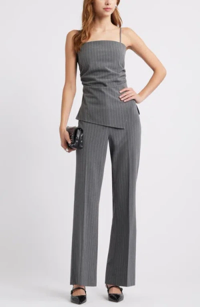 Open Edit Pinstripe Flare Pants