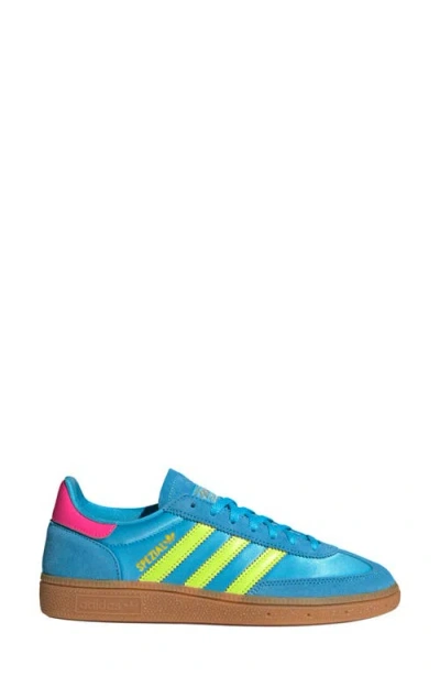 Adidas Originals Handball Spezial Sneakers In Cyan Suede And Fabric