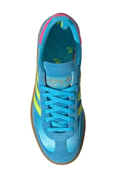 Adidas Originals Handball Spezial Sneakers In Cyan Suede And Fabric