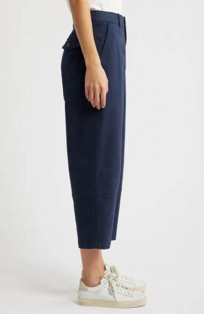 Caslon ® Crop Barrel Twill Pants