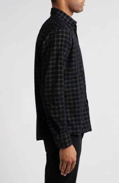 Robert Barakett Southland Plaid Corduroy Button-up Shirt
