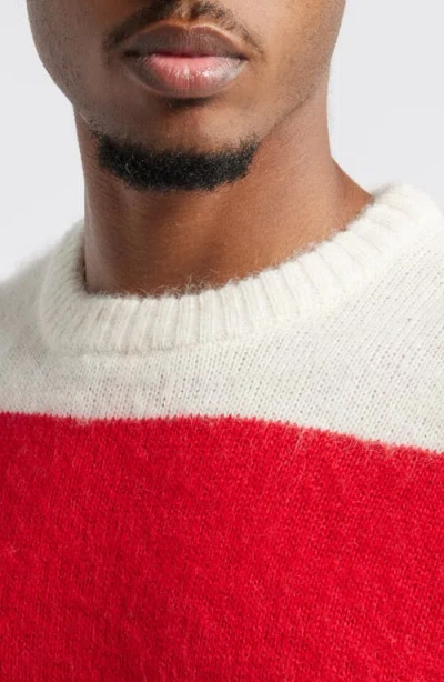 Billionaire Boys Club Sunset Stripe Embroidered Graphic Crewneck Sweater