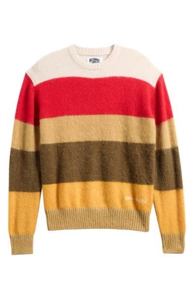 Billionaire Boys Club Sunset Stripe Embroidered Graphic Crewneck Sweater