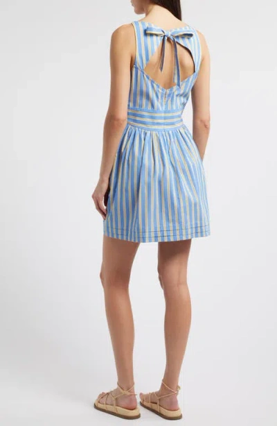 Saylor Renee Stripe Cotton Ppolin Minidress
