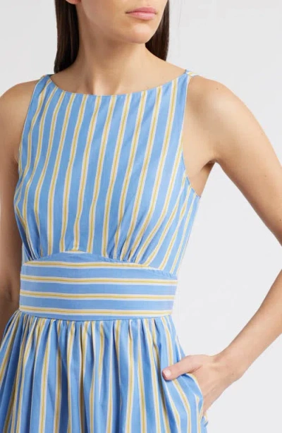 Saylor Renee Stripe Cotton Ppolin Minidress