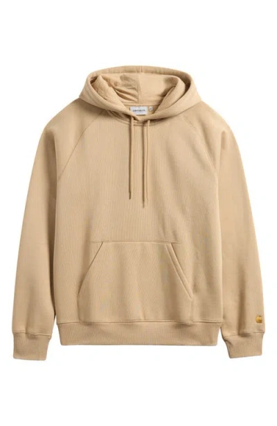 Carhartt Hooded Chase Sweat Camel In Neutral