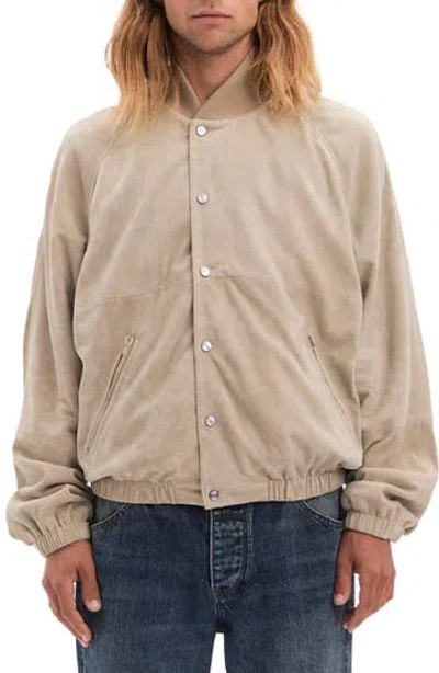 Vayder Manzoni Goatskin Suede Bomber Jacket