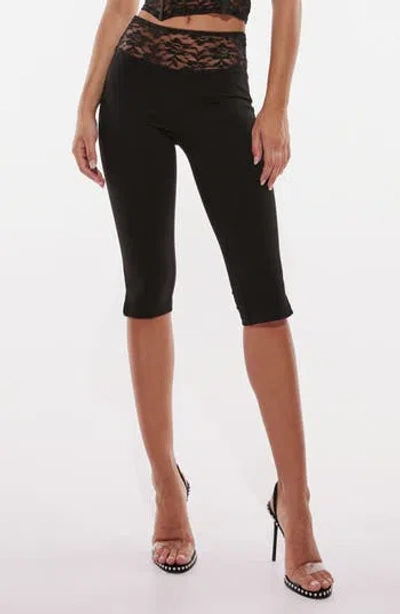 By.dyln Melanie Lace Trim Capri Pants