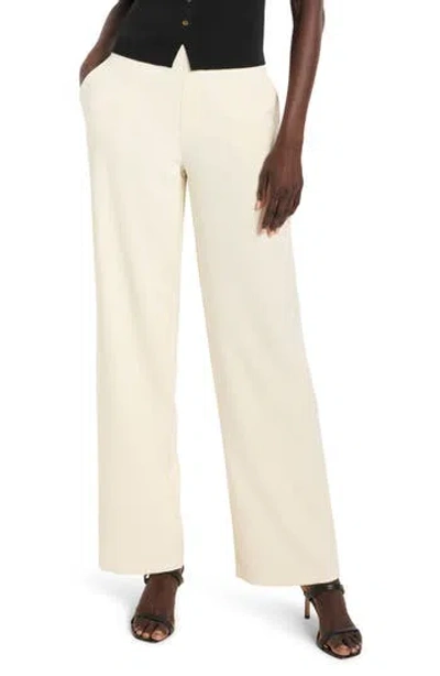 Nic + Zoe Stretch Suiting Lenox Wide Pants In Canvas
