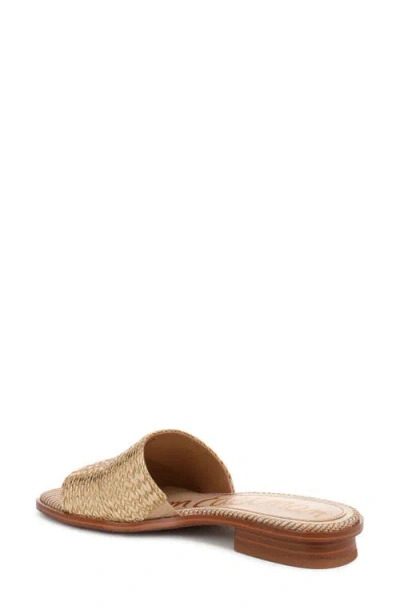 Sam Edelman Sabrina Mule Slide Sandal Sunny Gold Raffia