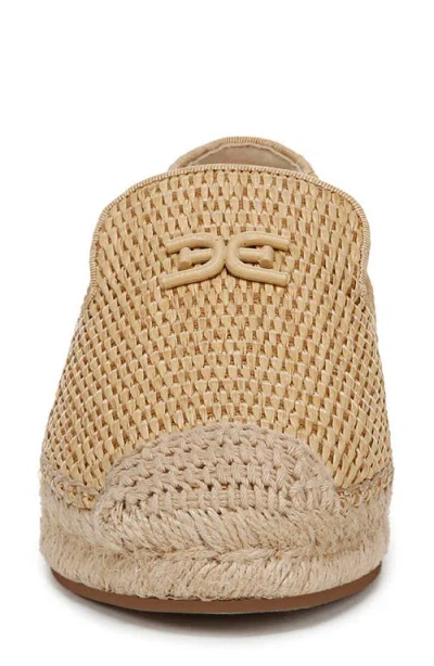 Sam Edelman Kathleen Espadrille Flat Loafer Sand Dune Faux Raffia