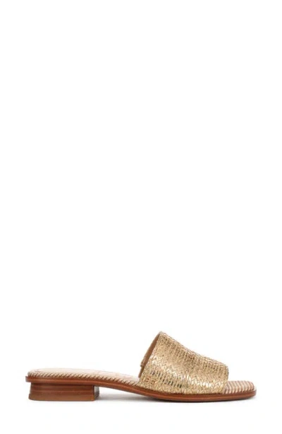 Sam Edelman Sabrina Mule Slide Sandal Sunny Gold Raffia